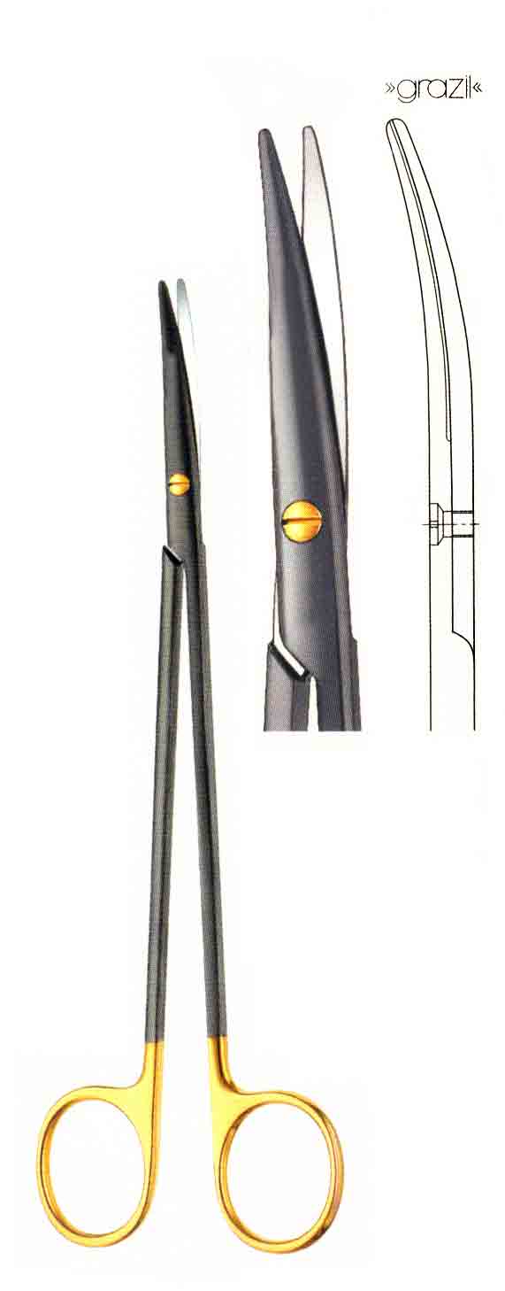 WAVECUT DİSEKSİYON MAKAS   EĞRİ 180MM